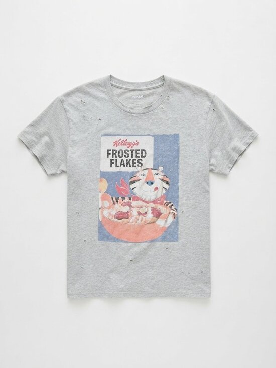 aerie Tops - Aerie Kellogg’s Frosted Flakes Distressed Oversized Tee Tony The Tiger VTG Style